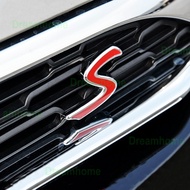 Upgrade 3D Letters S Emblem Stickers Grille Badge For Mini Cooper S R50 R53 R55 R56 R60 R61 F54 F55 