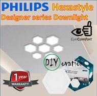 Philips Hexastyle Downlight/ Designer LED downlight/ Unique Hexagon shape downlight