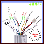 JNHFT 36V/48V 350W Electric Bicycle E-bike Scooter Brushless DC Motor Controller 16-18A Electric Bicycle Scooter Overcurrent Protect NXFND