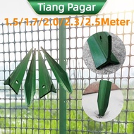 Tiang Pagar 1.5m 1.7m 2m  2.3m  2.5m Pagar Cyclone Column Fence Poles Tiang Besi  Pagar Dawai Pagar 