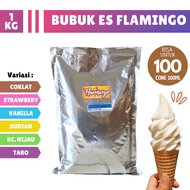 Ice Cream Maker Powder Ice Cream Ingredients 1kg Flamingo Flour Soft Ice Cream Premix Vanilla Chocolate Flavor