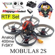 RTF  Happymodel Mobula8 1-2S 85mm Micro FPV Racing RC Drone Whoop Quadcopter Drone FRSKY Ready to Fly