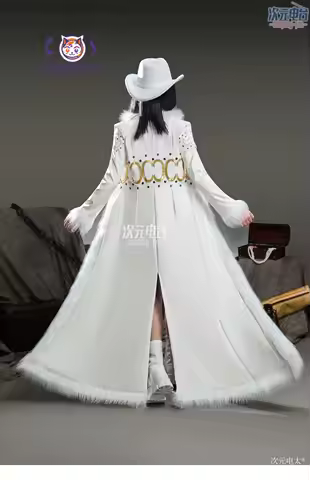 Anime OP Nico Robin Cosplay Women Miss All Sunday Live action film television Costume hat cloak skir
