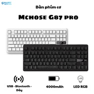 Bàn phím cơ không dây MCHOSE G87 pro - 3 mode - Led RGB - Layout 87% - Gasket Mount - Hotswap