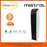 MISTRAL MAC1000R: 10L PORTABLE EVAPORATIVE AIR COOLER with IONIZER - 2 YEARS WARRANTY