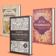 Termurah !!! Paket buku kitab epos mahabharata/kitab epos ramayana edisi asli hardcover/bhagawadgita