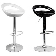Adjustable height bar stool ABX material White / Black  [ReAdy Stock]