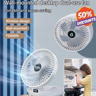 🎈HOT🎈Household Dual-use Kitchen Fan/ Wall-Mounted Desktop Dual-Use Natural Wind/ Adjustment High Velocity