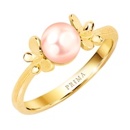 PRIMA แหวนทองคำ 99.9% ประดับไข่มุก Papillon Collection 165R0594-18