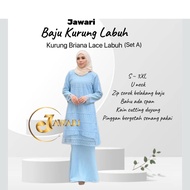 JAWARI Kurung Briana Baju Kurung Labuh Full Lace Depan Wanita