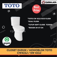 CLOSET DUDUK TOTO CW 422 J / KLOSET DUDUK TOTO CW422J DUAL FLUSH