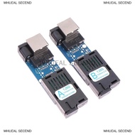 WHUEAL ตัวแปลงสื่อออปติคอลไฟเบอร์กิกะบิตขนาด1000Mbps โหมดเดียว3-5km upc apc พอร์ตพอร์ต a b SC-Port