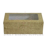 8x4x3” &amp; 8.5x4.5x3" - Set of 10 &amp; 20 pcs - Reversible Loaf Box / White Box / Kraft Box / Natural Box