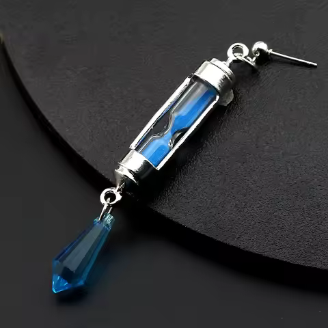 Anime Vanitas Earrings The Case Study of Vanitas No Karte Props Hourglass Earrings Ear Cuff Studs Cl