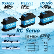 Dsservo Waterproof 25KG 35KG 45KG 180/270 Degree Metal Gear Digital Servo for 1/8 1/10 Rc car Robot 