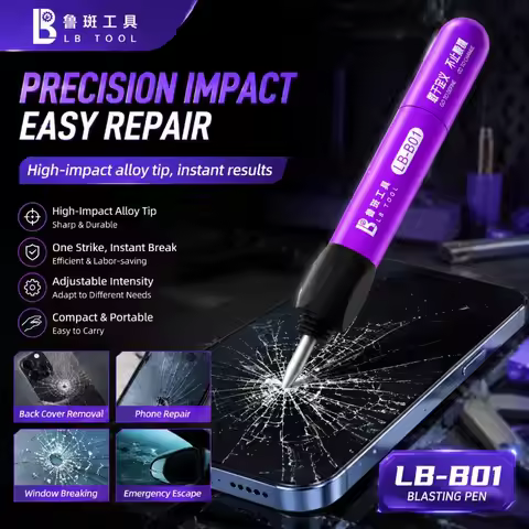 LUBAN Remove Glass Back Cover Pen Tool for Phones Rear Housing Battery Blasting Camera Lens Break Cr