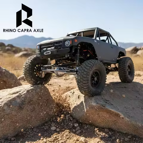 RhinoRC Metal Front & Rear Axle Portal Axle Set for 1/10 Scale Axial SCX10 I/II Redcat GEN8 RGT EX86