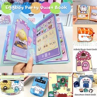 # New Christmas 2023#  DIY Anime Quiet Book Cinnamoroll Doraemon Egg Party Melody House Homemade Book Sticker Games Children Christmas Gift Toys  .