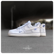 [Fengjia FUZZY] W Nike Air Force 1 Sail Blue Cream White Small Hook Label FB1839-111