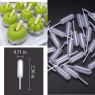 10pcs Vla Pipettes 4ml/ Pudding Dropper Pipettes Oval Vla Pipettes Birthday Cake Decorations