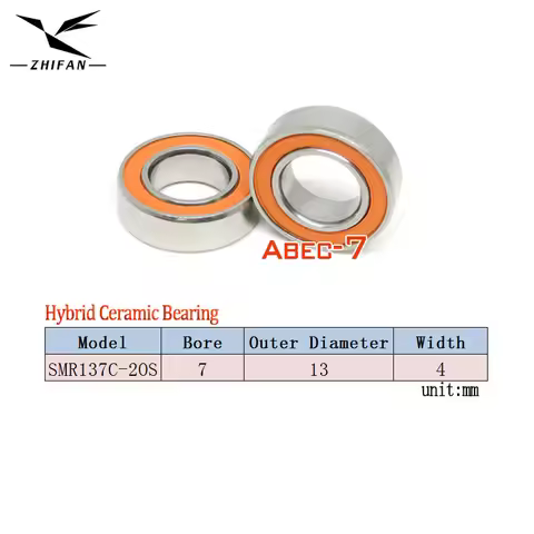 5pcs SMR137 2RS 7x13x4 Hybrid Ceramic Bearing SMR137C 2OS 7*13*4 Stainless Steel Ceramic Ball Bearin