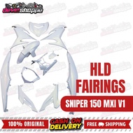 HLD FAIRINGS FOR SNIPER 150 MXI V1 PEARL WHITE