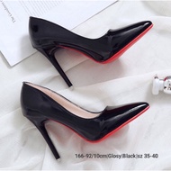 High heels 166-92 height 10cm, blk, nude, red sz 35-40