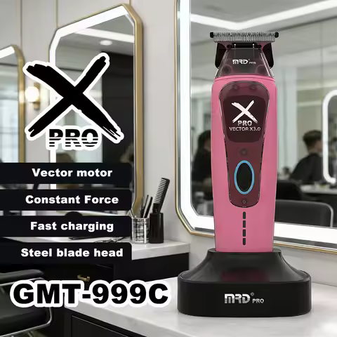 MRD GMT-999 X PRO HAIR CLIPPER,Vector Motor High speed 10000RPM,Cordless Hair Trimmer Intuitive Torq