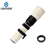 Lightdow | Lightdow Manual Prime Telephoto Lens 500mm F8-F32 With T2 Adapter Ring for Canon Nikon So