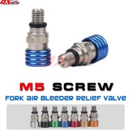 Motocross M5*0.8cm Fork Air Bleeder Relief Valve For YZ YZF YZ85 YZ125 YZ250 YZ250F YZ450F WR250F WR