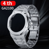 for GA2100 4th Gerneration Watchbands Modification Metal Bezel with Band for GA2100 Stainless Steel 