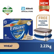 Ensure Gold Wheat 2.22kg BIB [FREE GIFT] Stainless Steel Container (Adult Complete Nutrition)