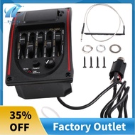 5-Band Tone Controls EQ Equalizer Tuner PS-500 5-Band Acoustic Guitar EQ Preamp Equalizer Pickup Aco