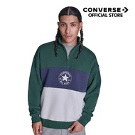 CONVERSE RETRO CHUCK HALF ZIP SWEATER GREEN Men's 132H007AM_S6GNXX