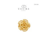 YOURS JEWEL 916 GOLD RAFFLESIA RING
