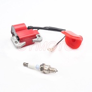 IGNITION COIL for 43cc 47cc 49cc Mini Quad Pocket Dirt Bike ATV 2-Stroke Engine part with  spark plu