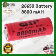 🔥 GIF 26650 8800mAh 3.7V Lithium Battery Rechargeable Batteries 🔥