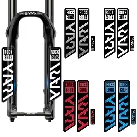2D Flat Motorcycle Sticker Set of 3 Rockshox Bike Fork Stickers - Mountain Bike Fork Stickers, Durab