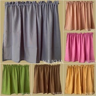 BRIGHT lababo curtain/ Kitchen Sink Elegant plain design Standard Size geena 60x30 Curtain's/ fabric