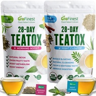28 Day Teatox Detox Weight Loss Tea - Skinny Slimming Fat Burn Cleanse Diet Tea - Green Tea Lemongra