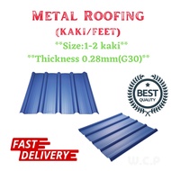 Zinc Colorcoil blue Metal Deck Roofing /Roof Metal Corrugated Roofing Sheet Color Zink Kilang Warna biru