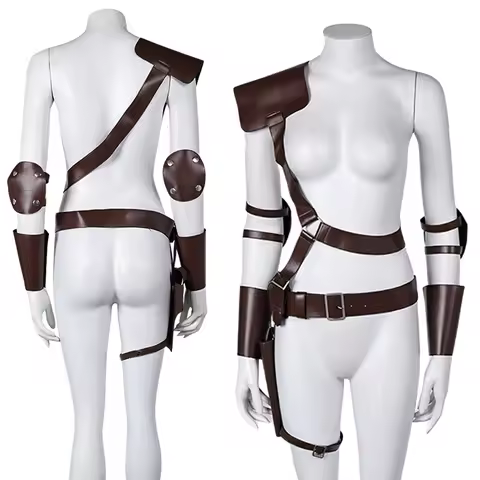 Lucy Cosplay Fantasy Suspender Harness Holster Waist Belt TV Fall Costume Disguise Accessories Hallo