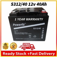 S312/40 12V40Ah Battery 1 Year Warranty