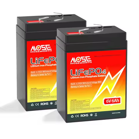6V 6Ah Lifepo4 Lithium Battery 12V 6Ah 10Ah 20Ah 30Ah Rechargeable Lithium Iron Phosphate Built in B