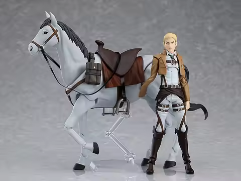 Original Figma 446 Attack on Titan Erwin Smith in Stock Anime Action Collection Figures Model Toys
