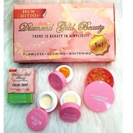 DG Diamond GOLD SET 5IN1 SKINCARE 💯% ORIGINAL HQ | TONER 50ML DIAMOND GOLD BEAUTY ORIGINAL 100% HQ