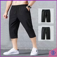 CC four colors Mid-Long Casual Sport Running Pants Short Pants Fitness Breathable Plus Size Men Sela