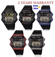 [2YEARS WARRANTY] Original Casio AE-1300WH Series Men Watches Unisex Digital Sport Watch AE-1200WH AE1300 AE1300WH 1300W jam tangan Lelaki