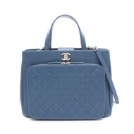 【二手】香奈兒 (Chanel) CHANEL 單肩包 Business Affinity Matelassé A93750 藍色魚子醬紋小牛皮 (粒面小牛皮) Business Affinity 大