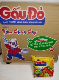 Gau Do [ HALAL ]  Udang Pedas 1 kotak 30 pek / Gau Do tom chua cay [ HALAL ] 1 hop 30 goi